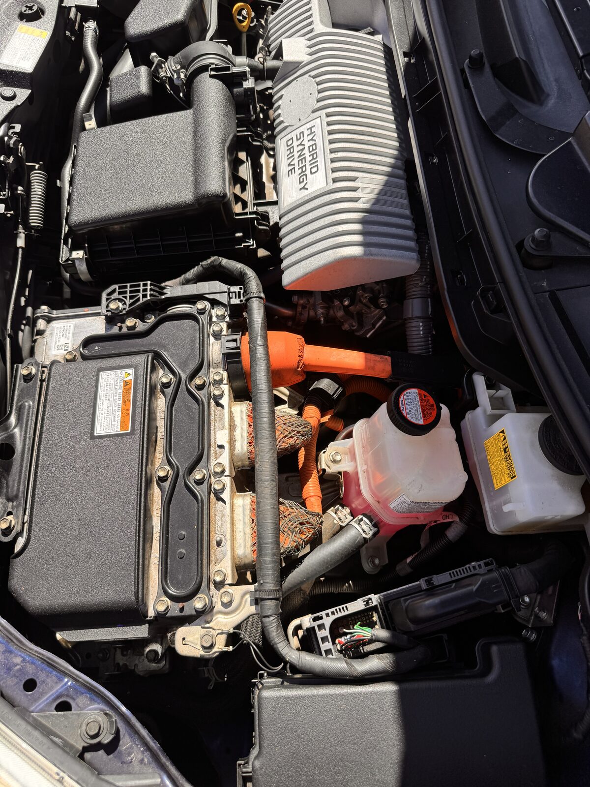 Toyota Hybrid Synergy Drive inverter bay inspection